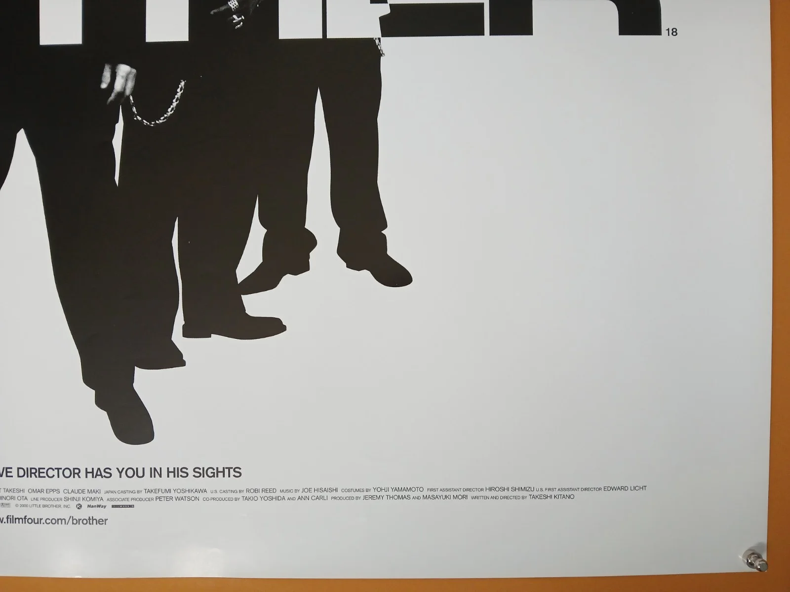 BROTHER (2000) original UK double-sided quad poster - Takeshi Kitano, изображение 5