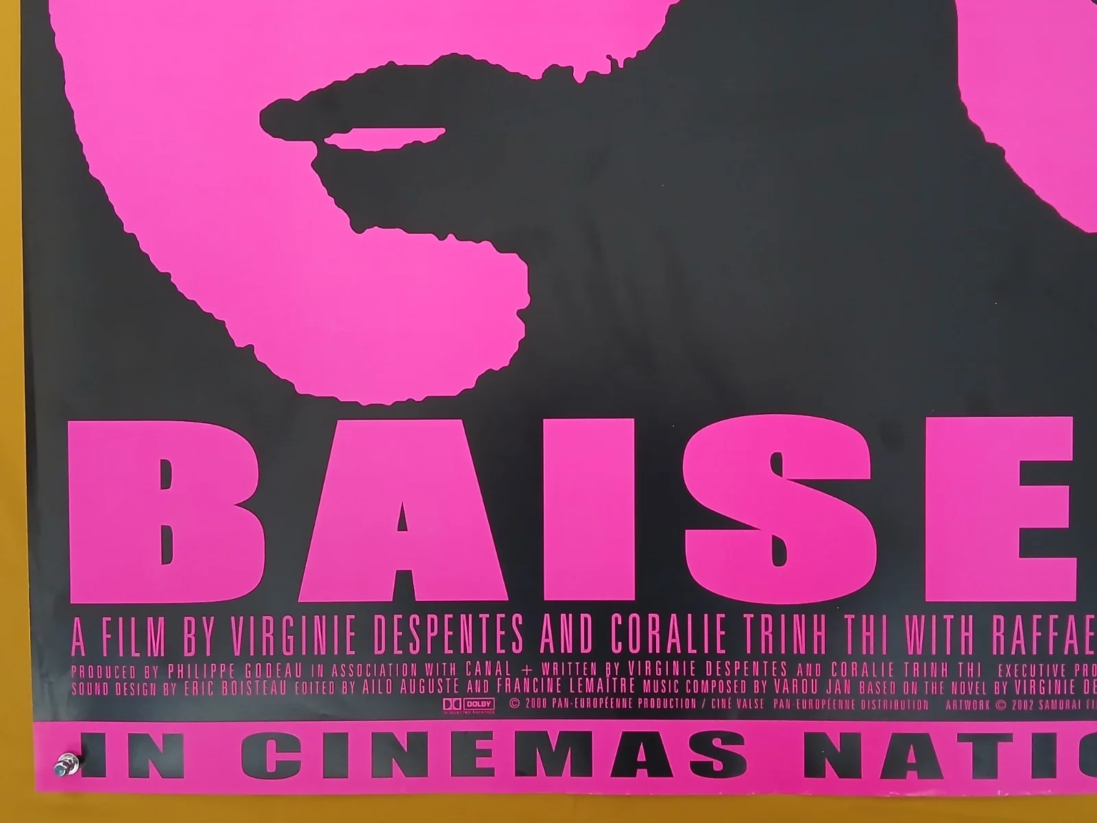BAISE-MOI (2000) original UK quad poster - notorious French thriller, изображение 4