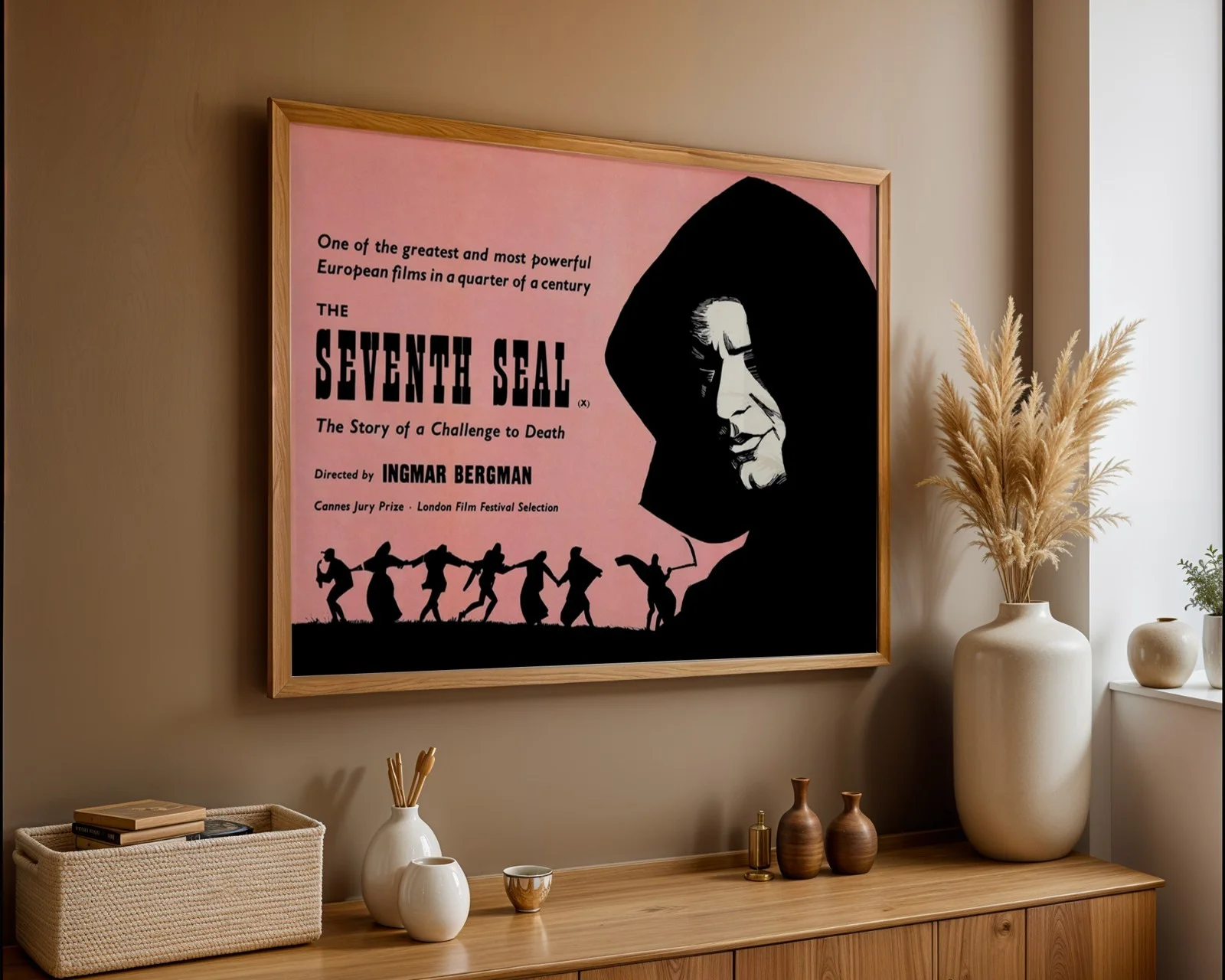 The Seventh Seal - 1957 Art House Fantasy Restored 30" x 40" UK Quad Poster, изображение 3