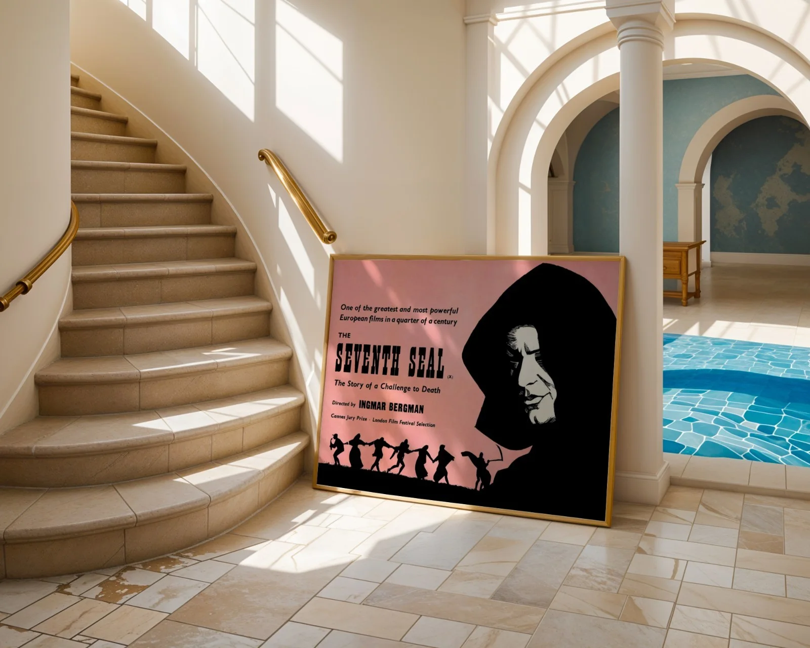 The Seventh Seal - 1957 Art House Fantasy Restored 30" x 40" UK Quad Poster, изображение 4