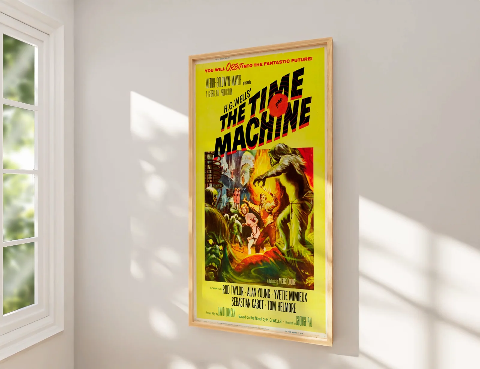 The Time Machine - 1960 Sci-Fi Restored 27.2" x 41" US One Sheet Poster, image 2