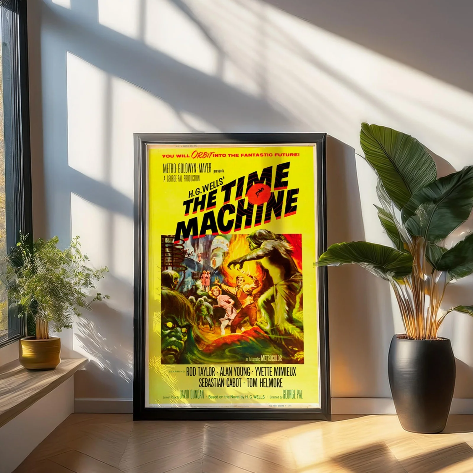 The Time Machine - 1960 Sci-Fi Restored 27.2" x 41" US One Sheet Poster, image 3
