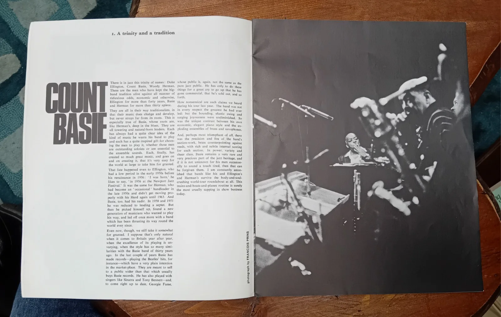 Count Basie & George Fame UK Programme Original Official Concert Souvenir 1968, изображение 3
