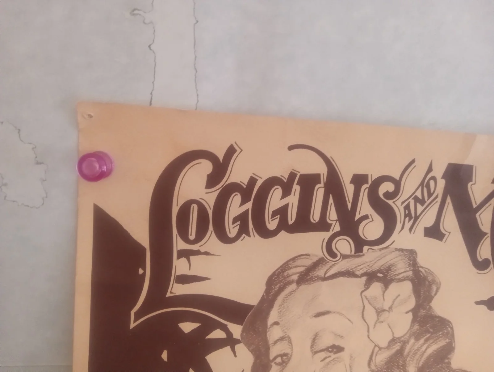 LAST CONCERT! RARE Vintage 1975 Kenny Loggins and Messina Concert Poster HAWAII, изображение 5