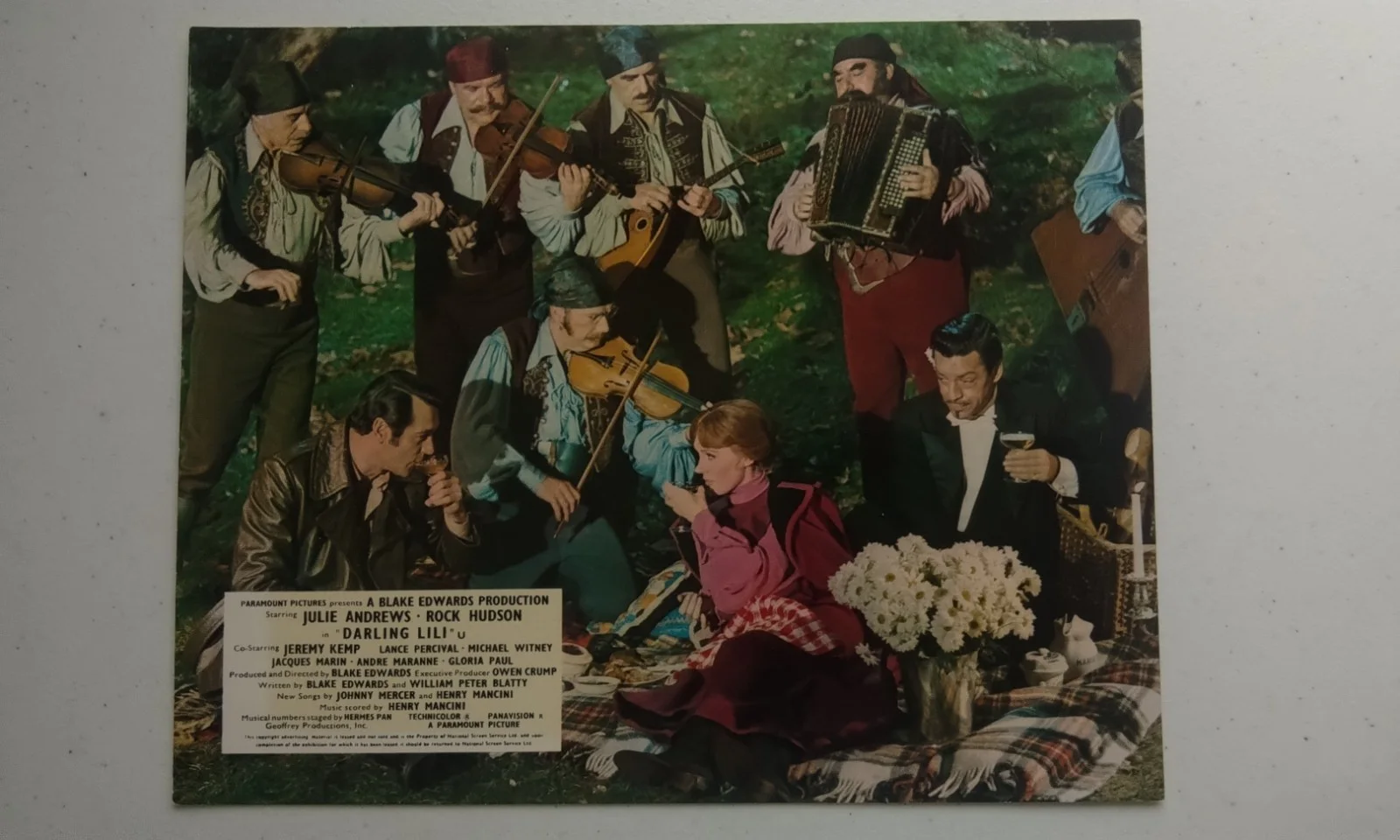 DARLING LILI, SET OF 8 UK LOBBY CARDS. ROCK HUDSON, JULIE ANDREWS., изображение 3