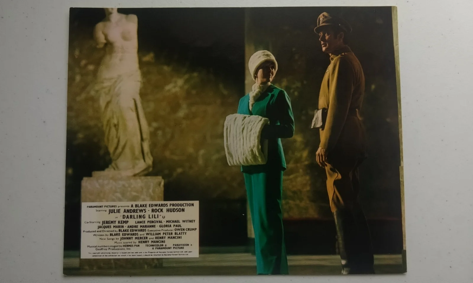 DARLING LILI, SET OF 8 UK LOBBY CARDS. ROCK HUDSON, JULIE ANDREWS., изображение 4