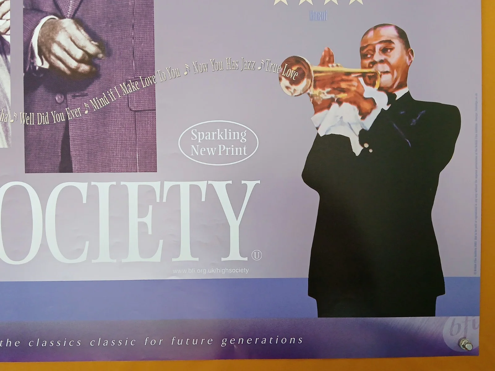 HIGH SOCIETY (1956, BFI RR2002) original UK quad poster - Crosby, Kelly, Sinatra, изображение 5