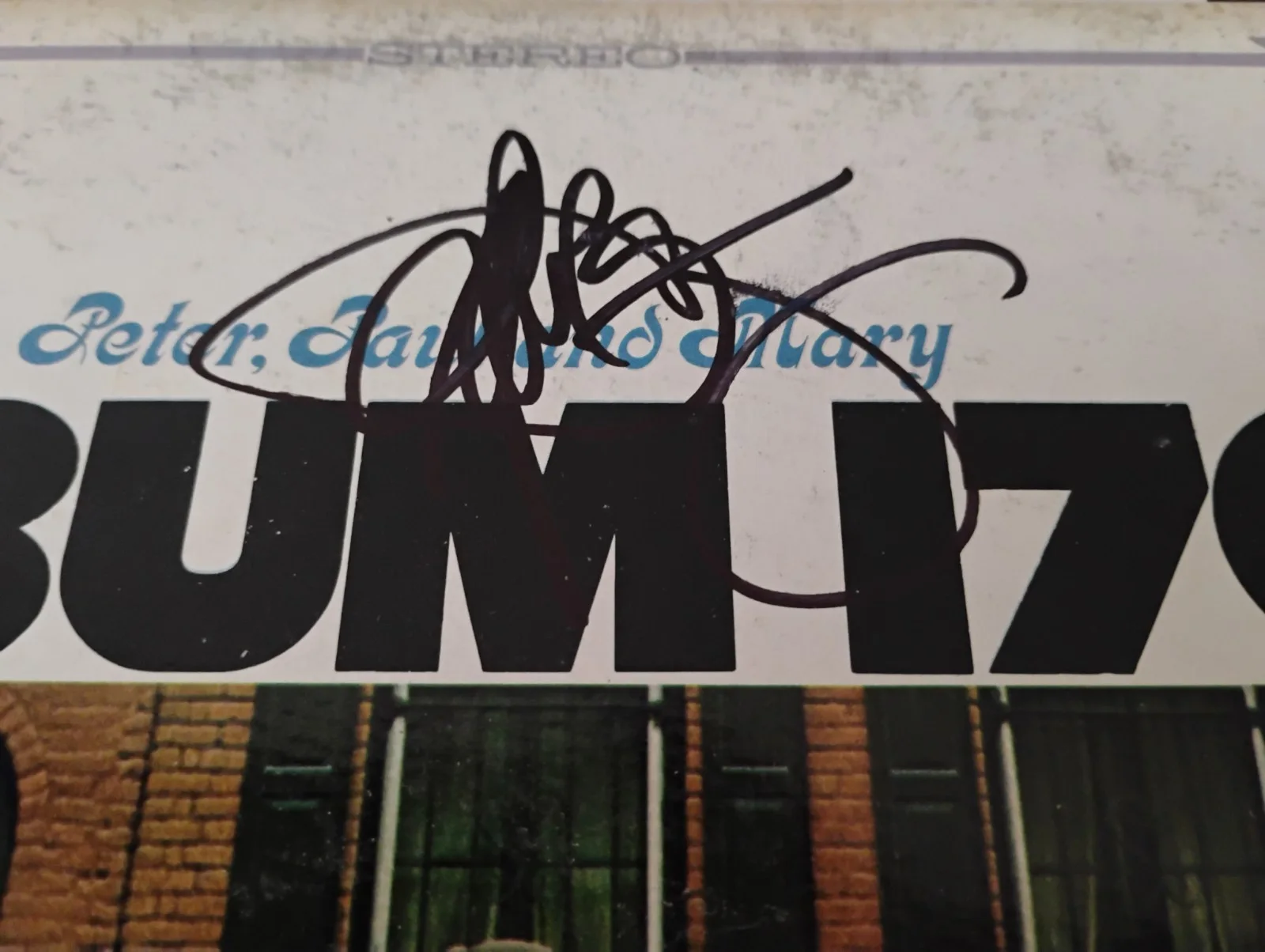 NOEL PAUL STOOKEY FOLK SINGER PETER PAUL & MARY SIGNED ALBUM 1700 VINYL RECORD, изображение 2