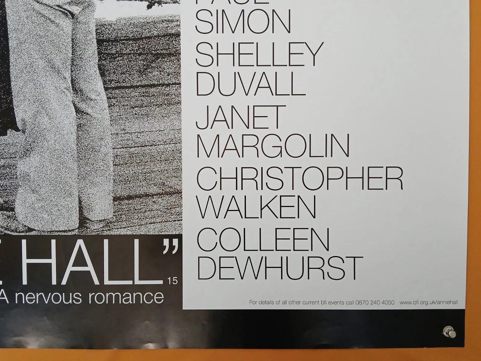 ANNIE HALL (1977,BFI RR2001) original UK quad poster - Woody Allen, Diane Keaton, изображение 5