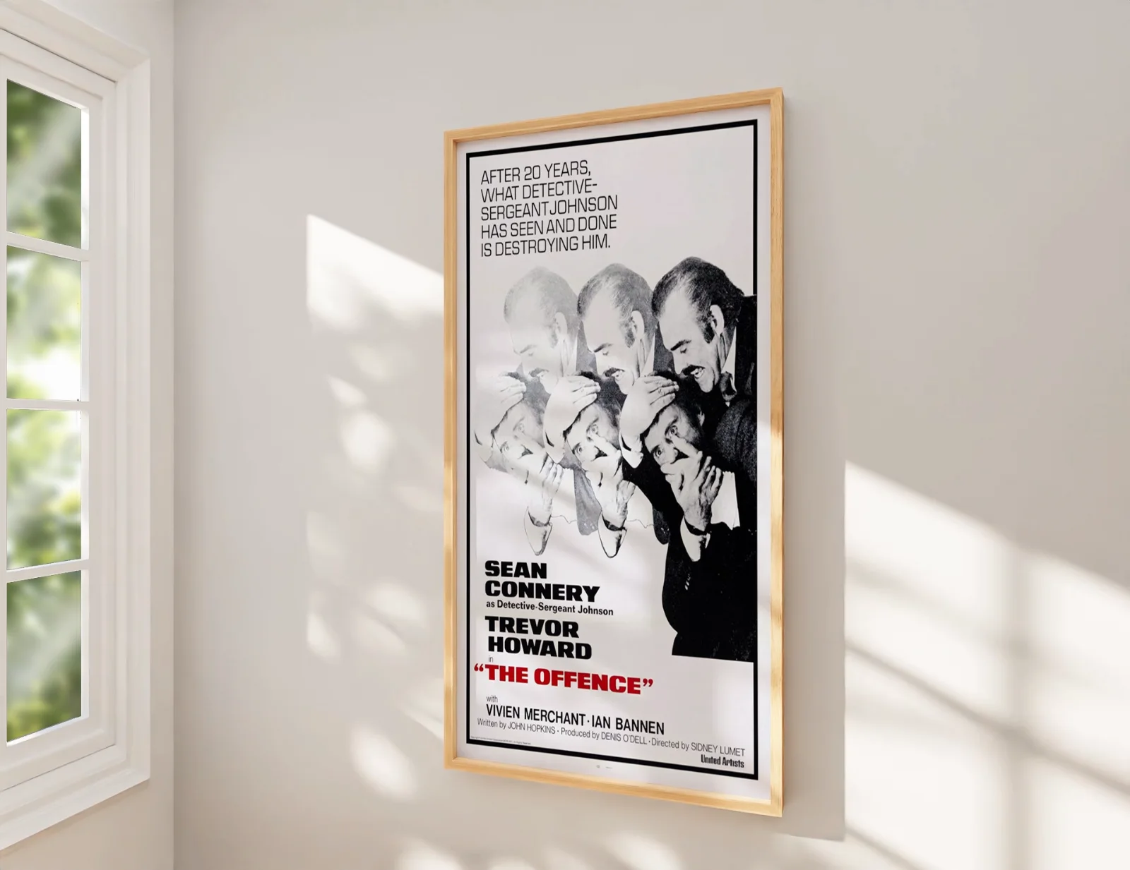 The Offence - 1973 Thriller / Crime Film Restored 27.2" x 41" US One Sheet, изображение 2
