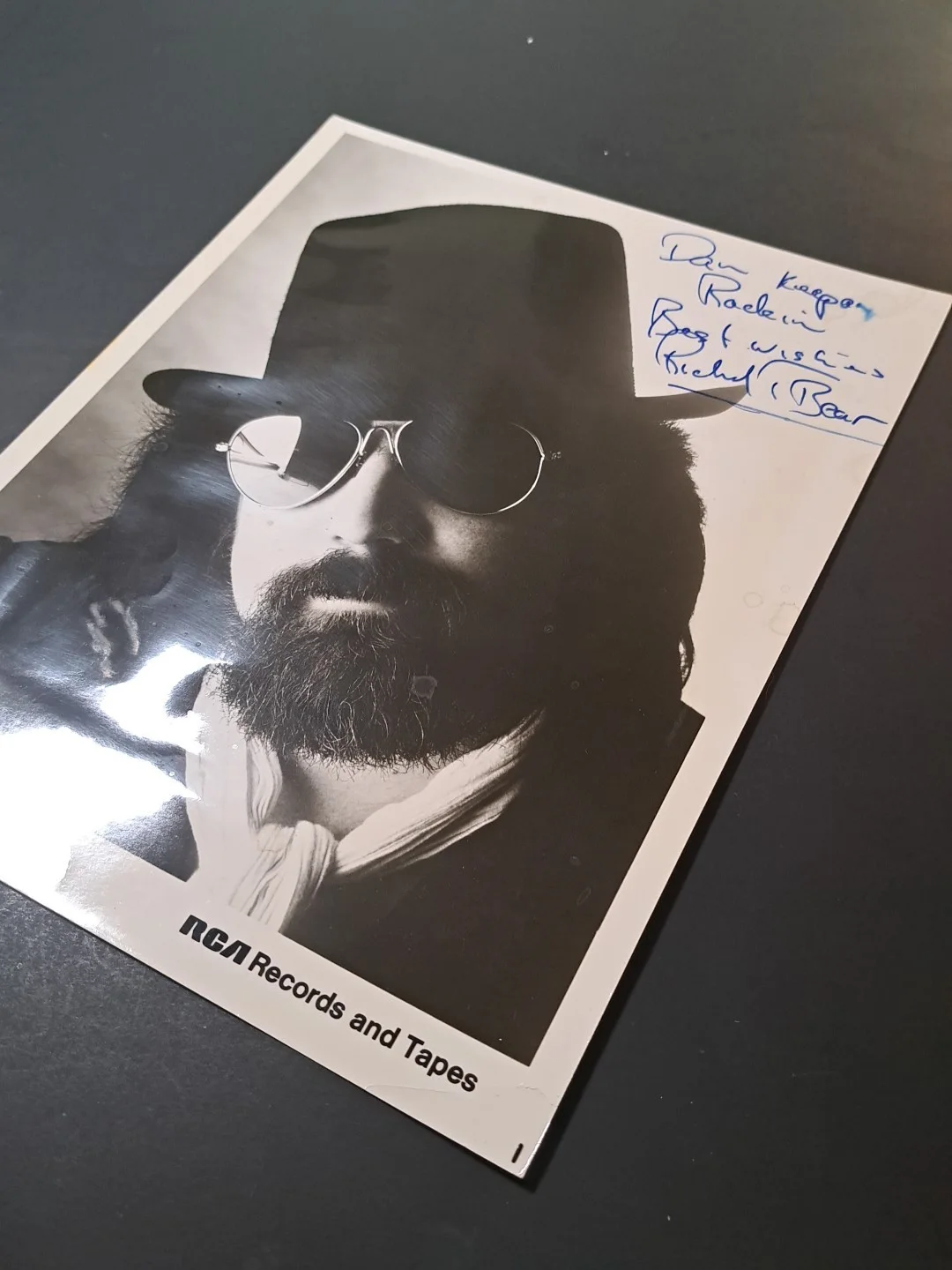 Richard T. Bear RCA Promo Photo Signed Autographed 8x10 Blues Rock Musician, изображение 4
