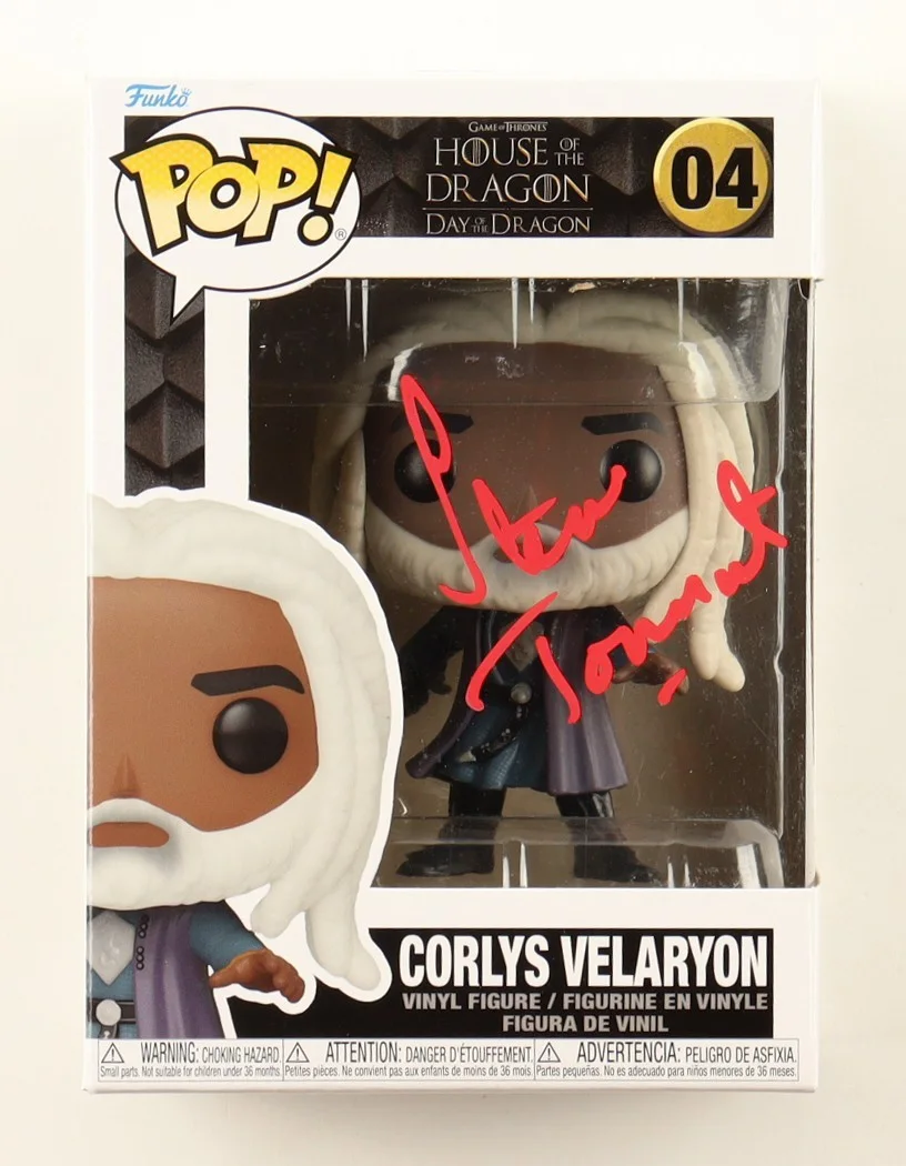 Steve Toussaint — STEVE TOUSSAINT SIGNED HOUSE OF THE DRAGON CORLYS VELARYON FUNKO POP AUTOGRAPH