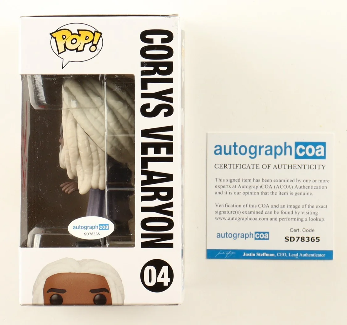 Steve Toussaint — STEVE TOUSSAINT SIGNED HOUSE OF THE DRAGON CORLYS VELARYON FUNKO POP AUTOGRAPH, изображение 2