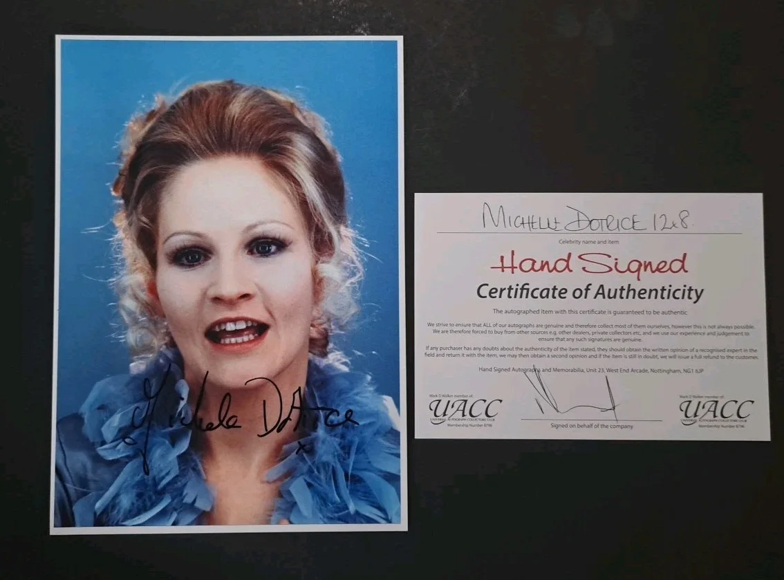 Michelle Dotrice — Michelle Dotrice Autographed 12×8 Photo with COA from UACC Betty Spencer