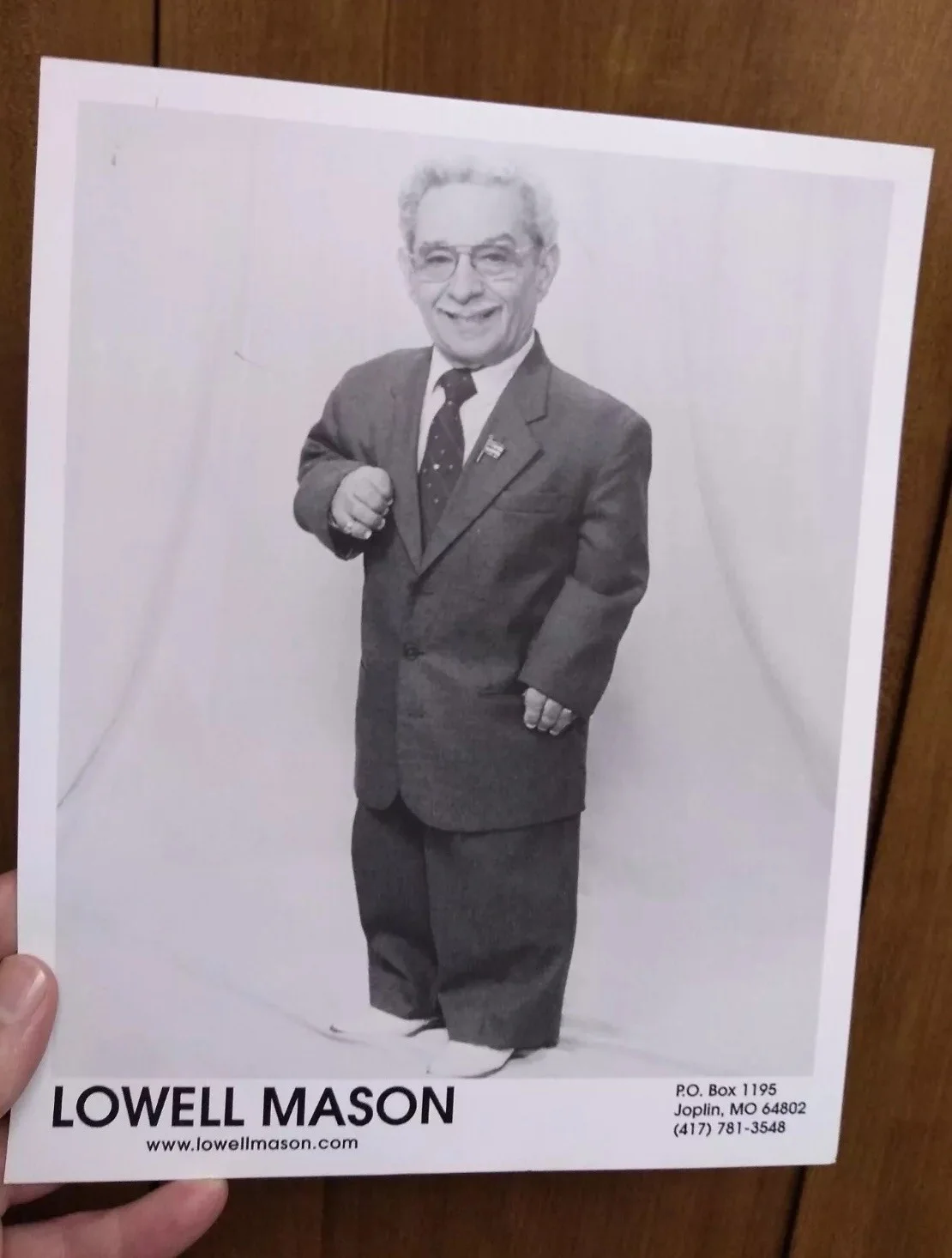 Lowell Mason Promo Photo & Duke Mason (1 signed autographed), image 3