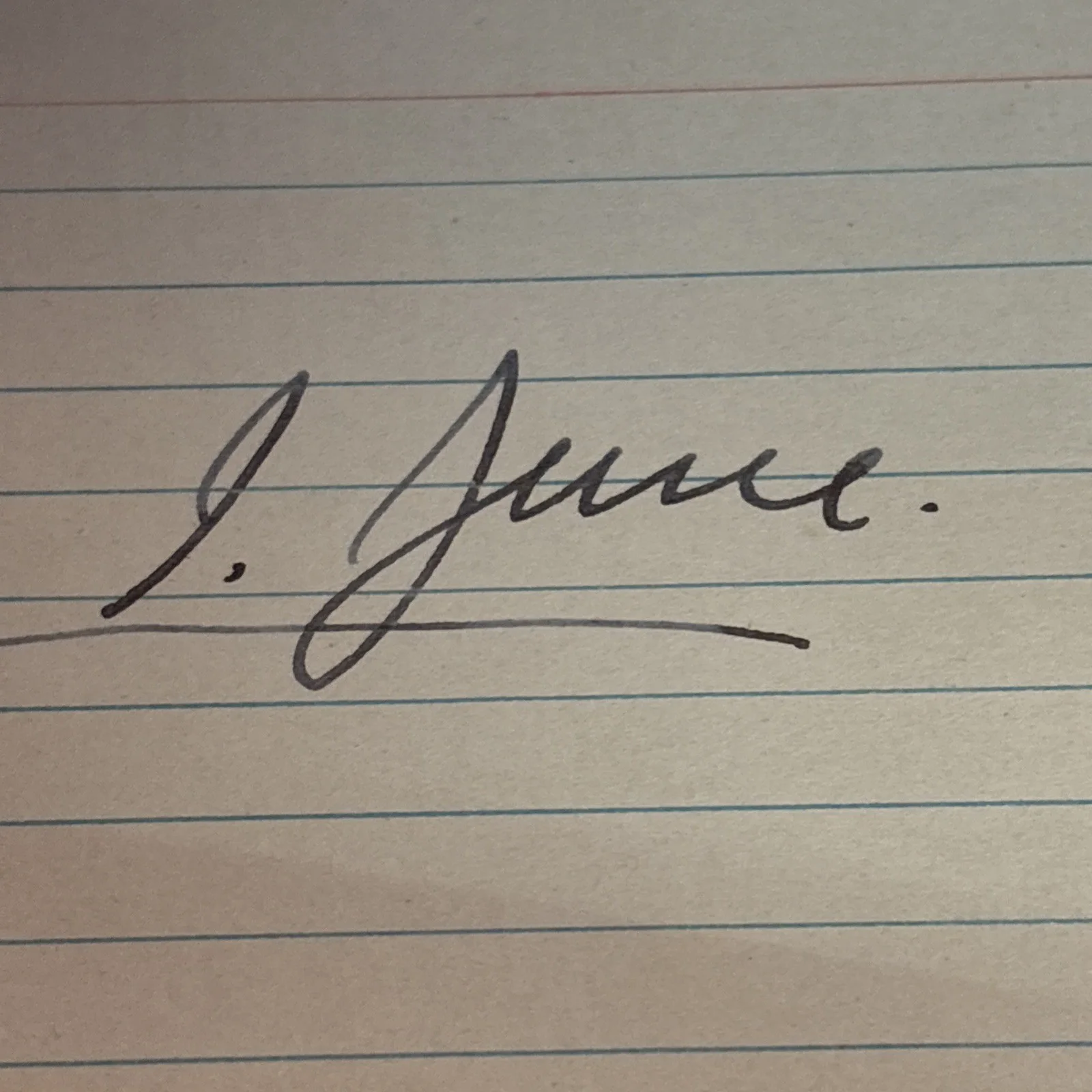 Harold June — Harold June Signed Card, image 3