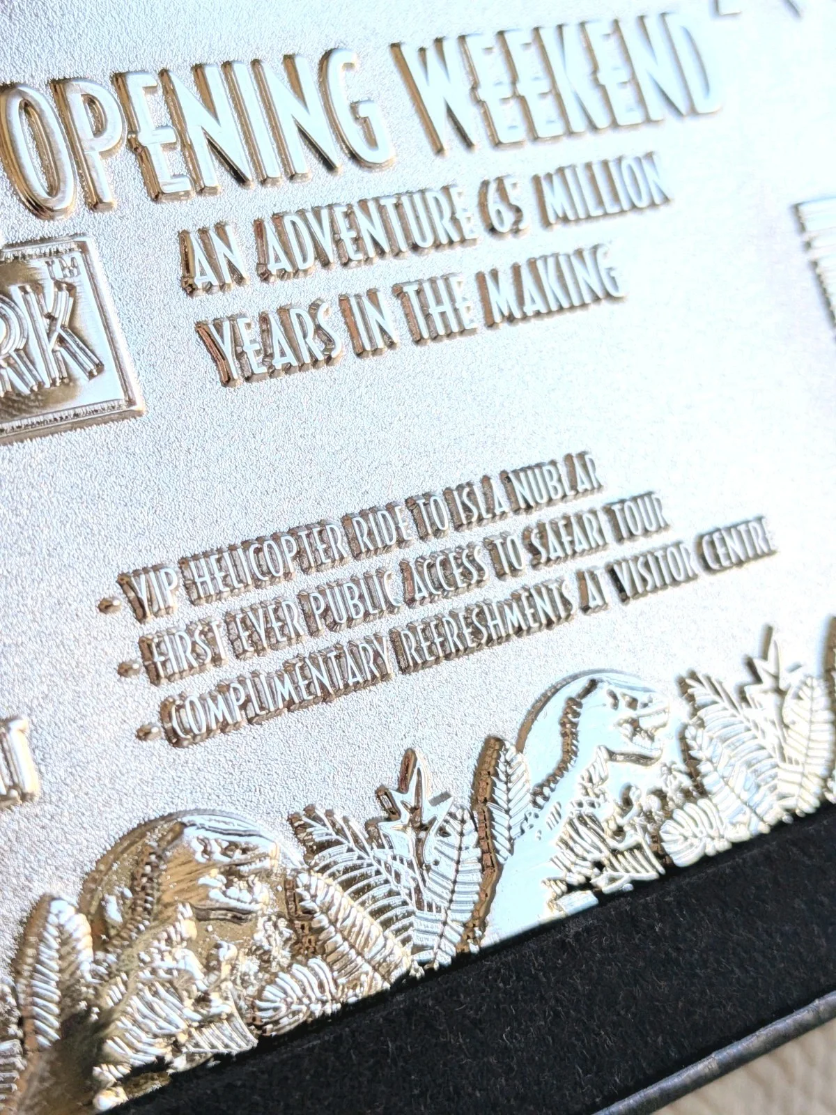Jurassic Park Silver Plated VIP Ticket - Limited Edition #3987/5000 - Fanattik, image 5