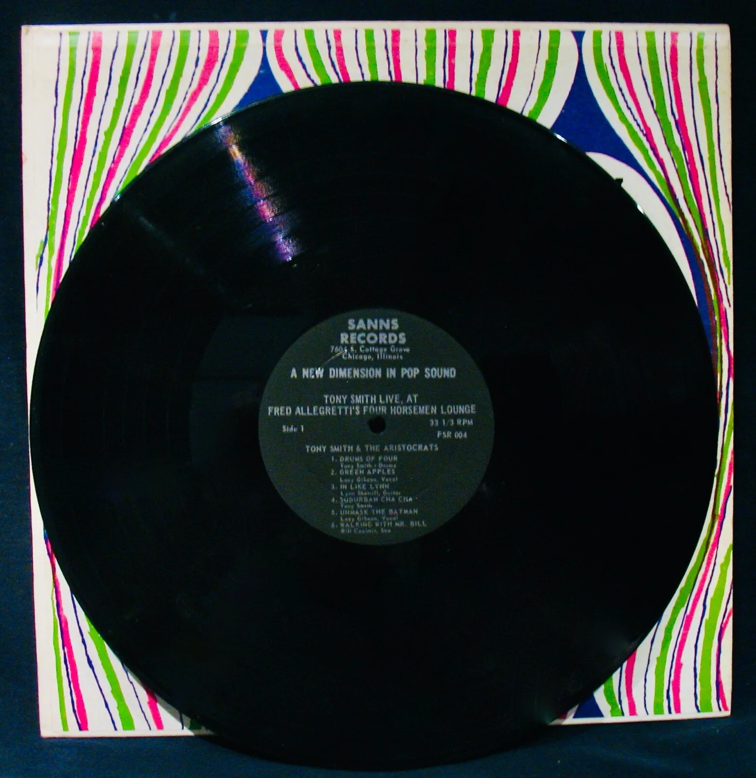 Tony Smith & The Aristocrats – Live At Fred Allegretti's 4 Horseman~Signed LP, изображение 4