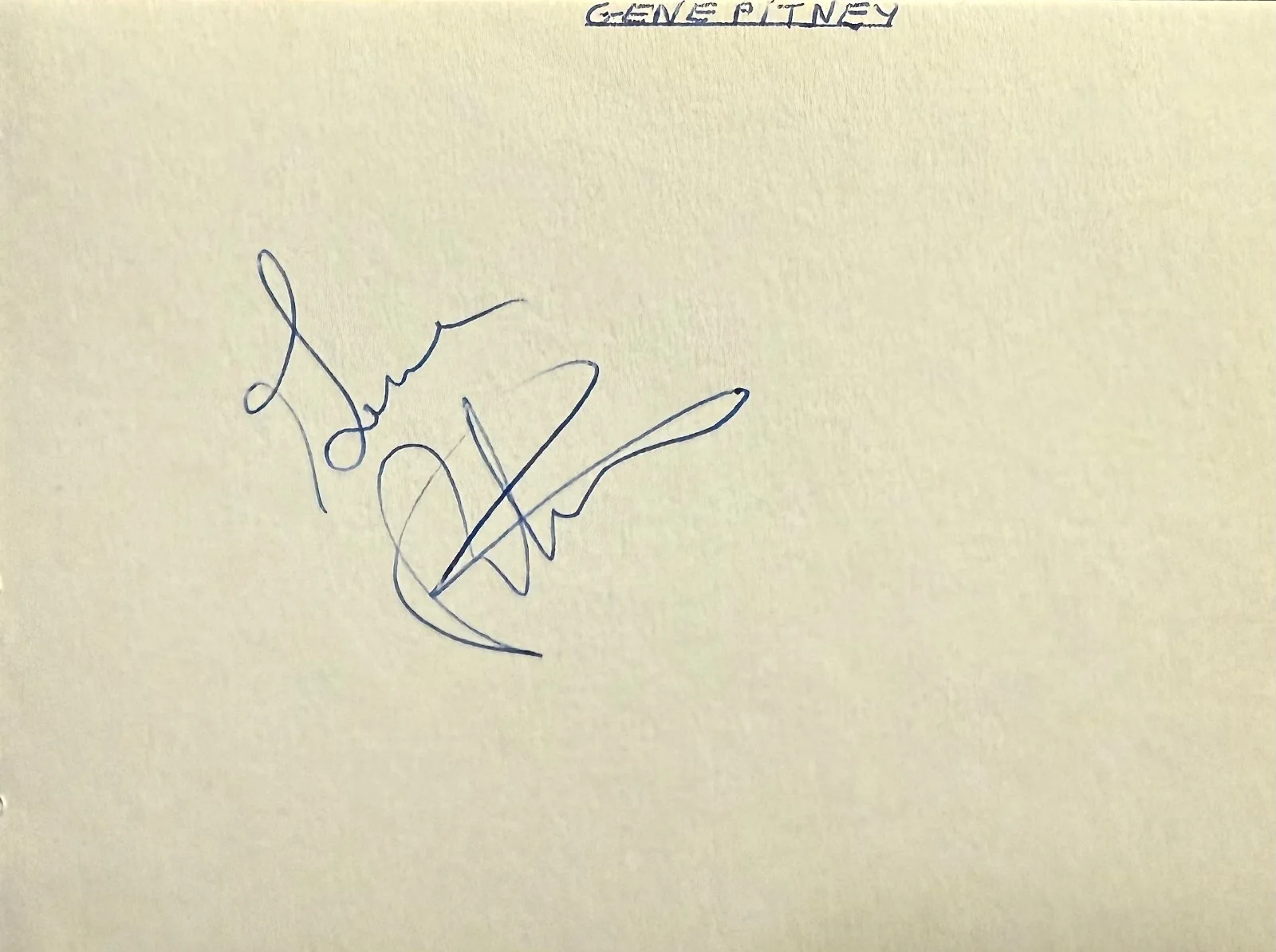 GENE PITNEY & JIMMY JAMES Dual Signed Autographed 4x5 ALBUM PAGE Comedian SINGER, изображение 2