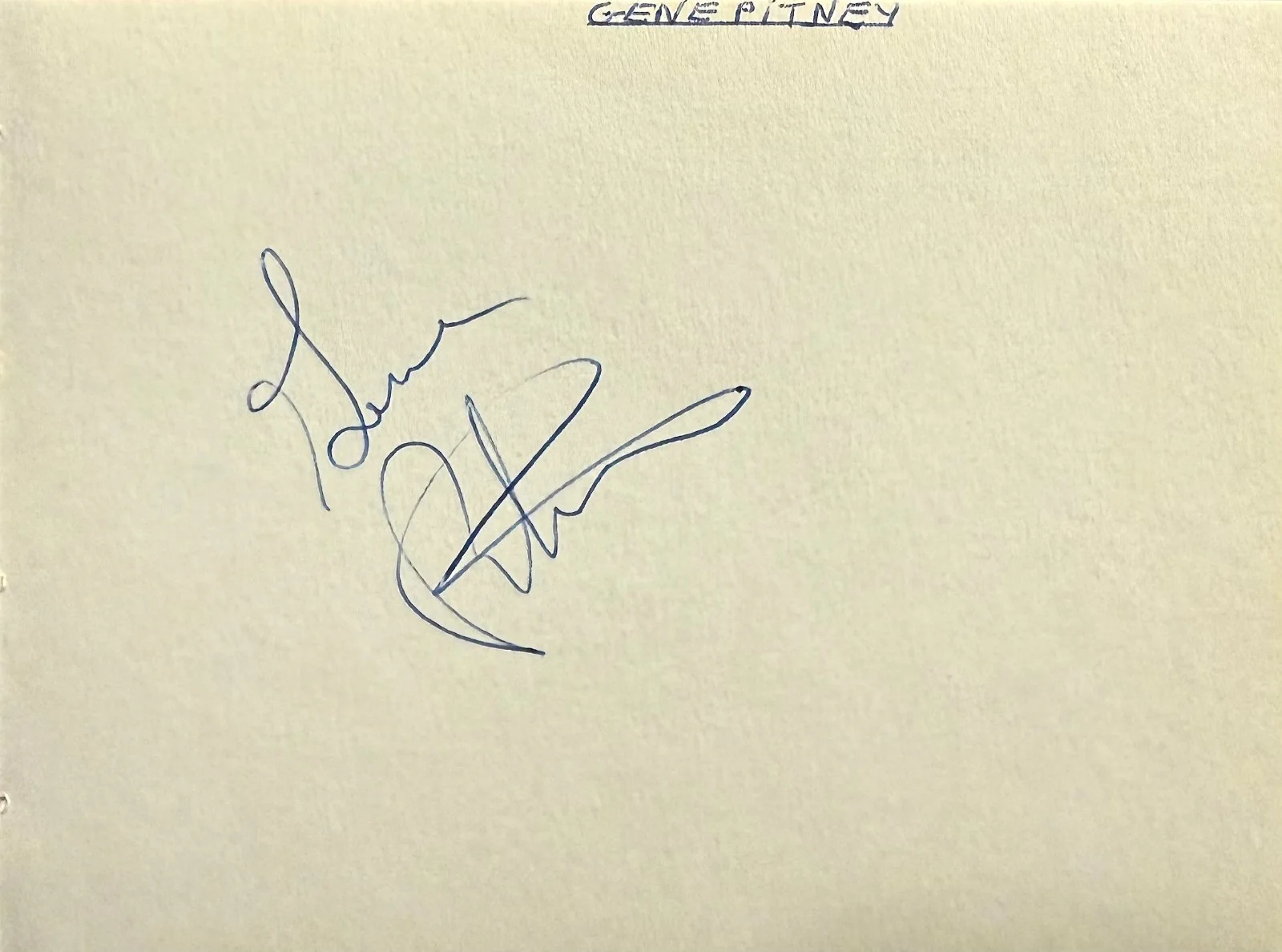 GENE PITNEY & JIMMY JAMES Dual Signed Autographed 4x5 ALBUM PAGE Comedian SINGER, изображение 4