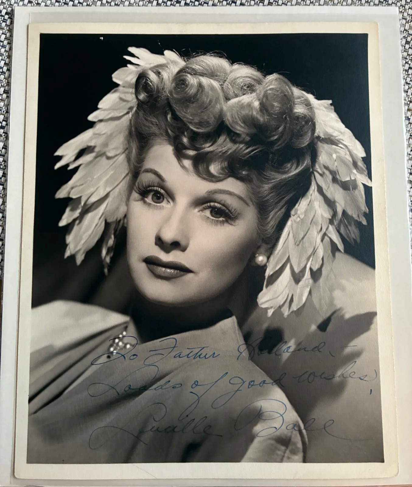 Lucille Ball — Lucille Ball Signed 8x10 Photo Vtg Autograph DuBarry Was a Lady 1943 Inscribed