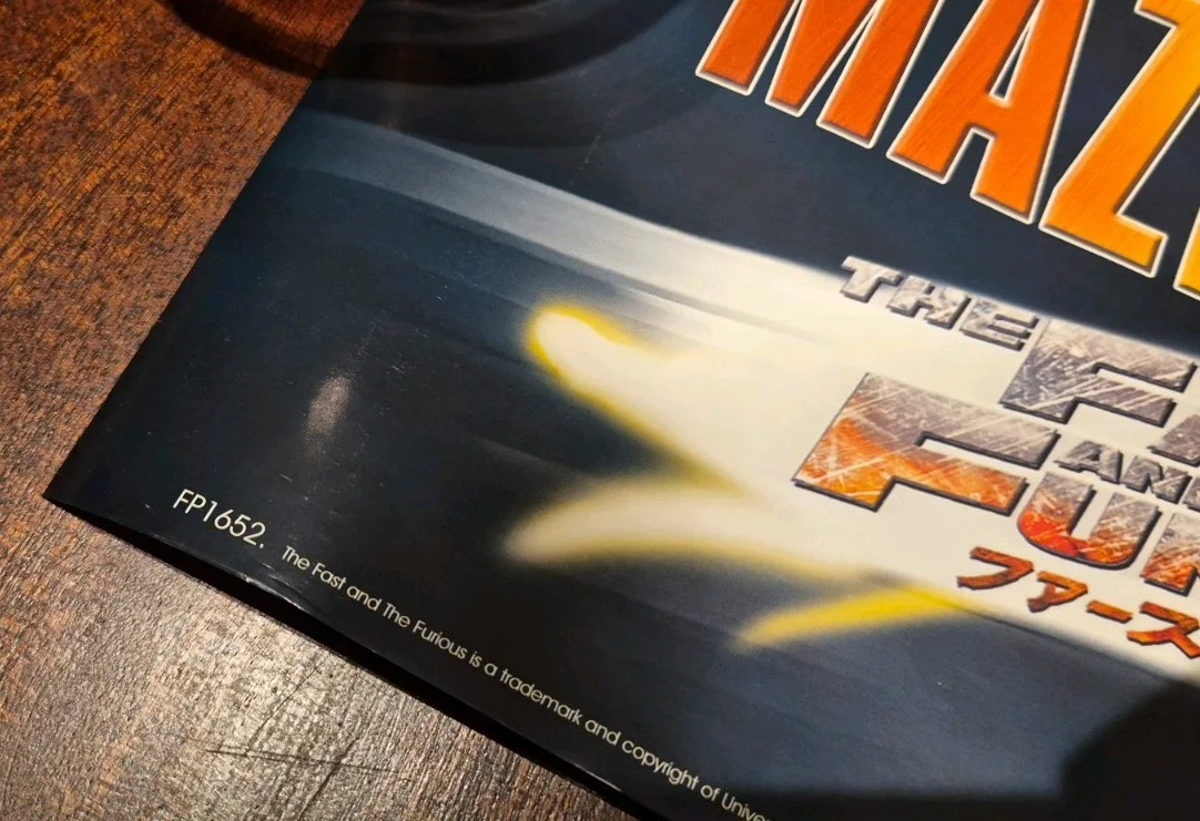 Fast And Furious Tokyo Drift Mazda RX-7 Rare Film Promo Poster GB EYE, изображение 2