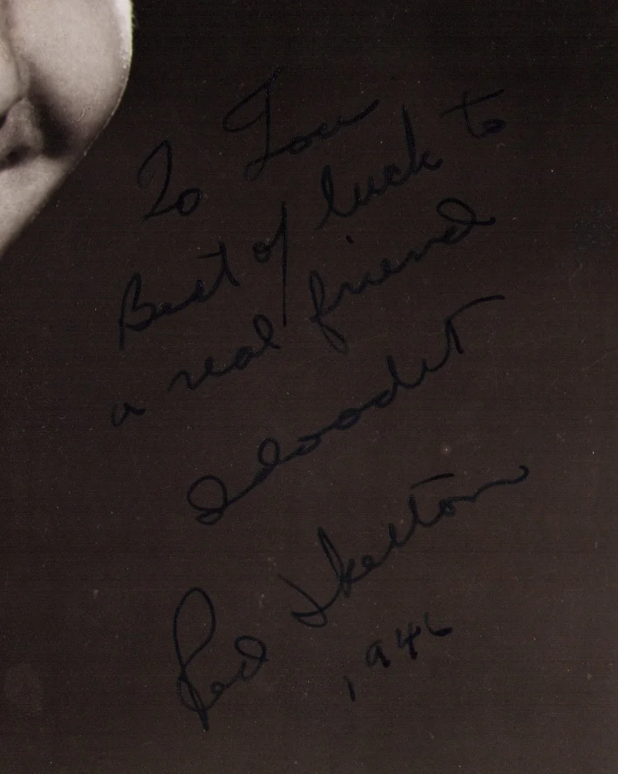 Red Skelton — 1946 Red Skelton Signed 8x10 Photo "I Dood It" Catchphrase Vintage Autograph, image 2