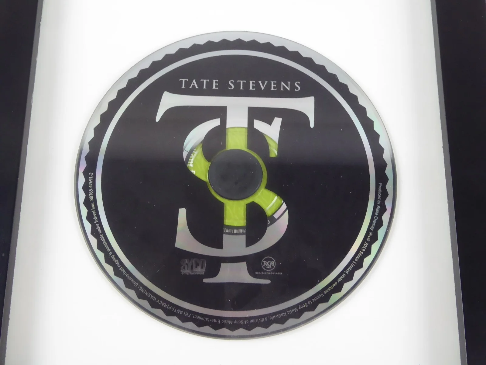Tate Stevens Signed Autographed Framed Display Matted CD W/Cover, image 3