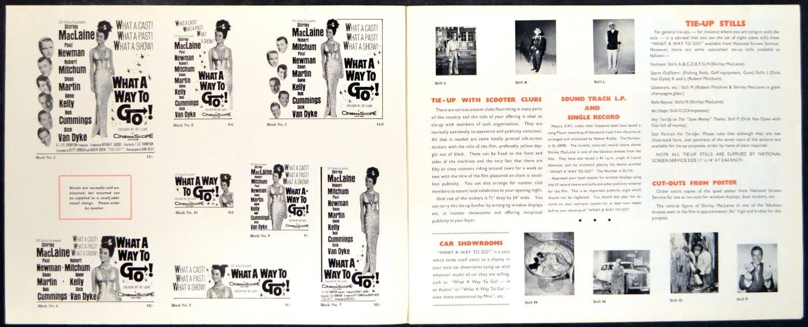 WHAT A WAY TO GO! 1964 Shirley MacLaine, Robert Mitchum, Paul Newman PRESSBOOK, изображение 2