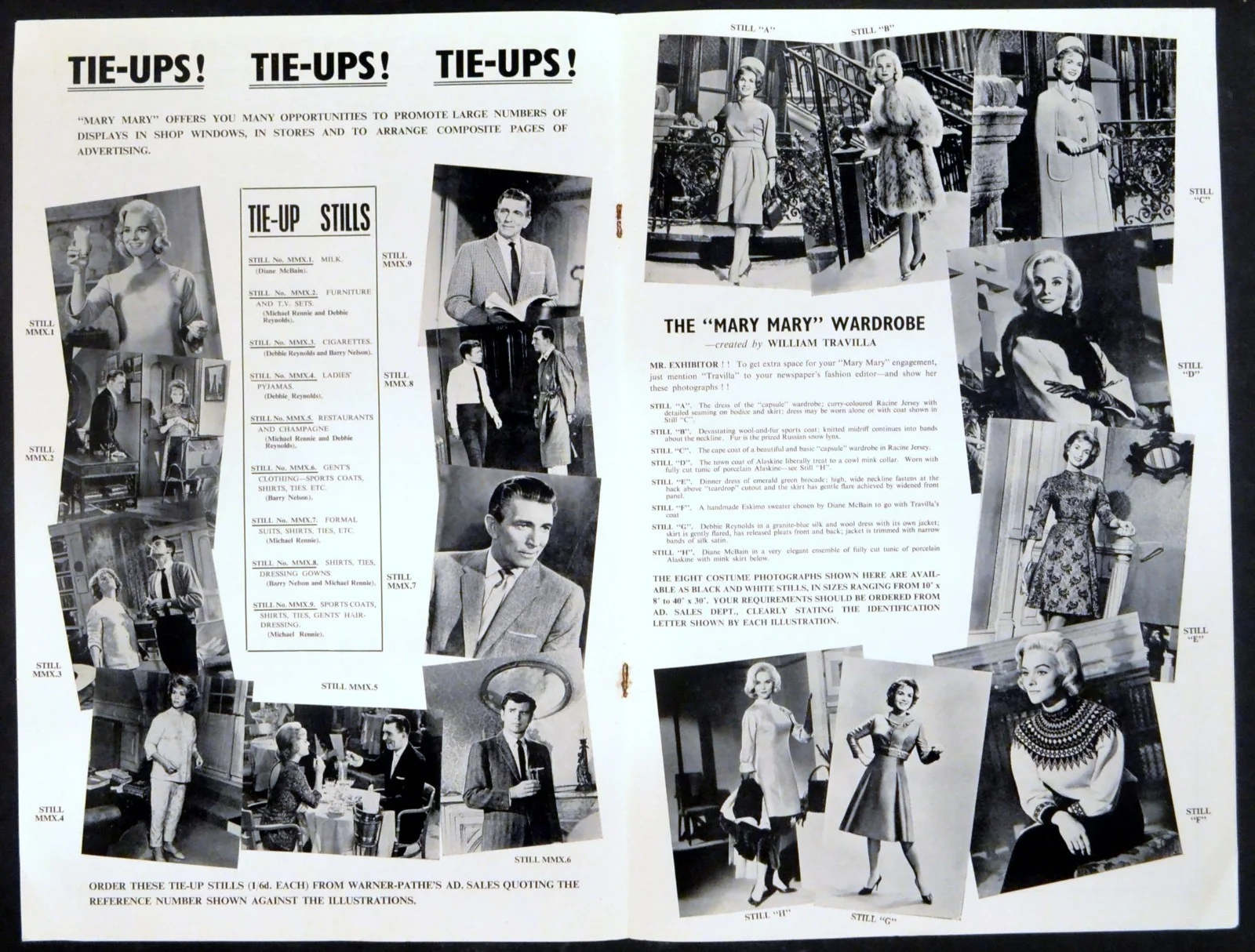 MARY MARY 1963 Debbie Reynolds, Barry Nelson, Diane McBain UK CAMPAIGN BOOK, изображение 2