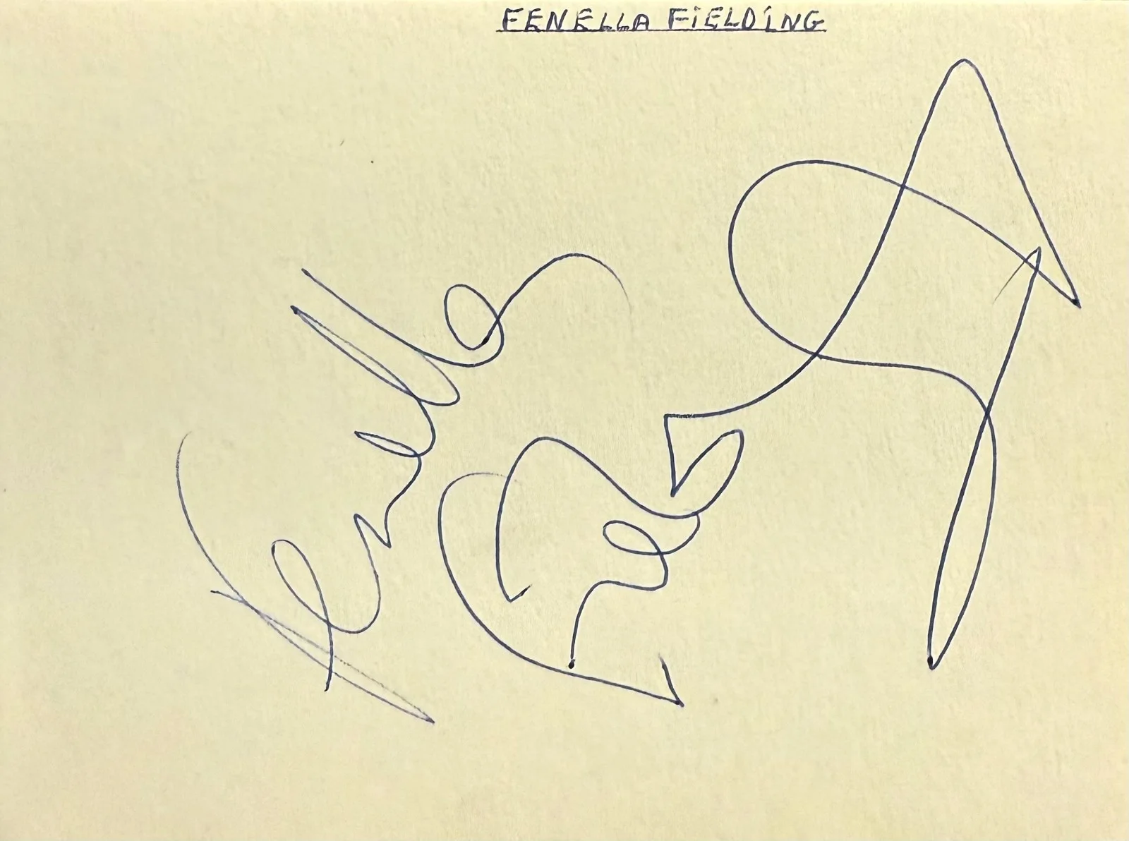 Fenella Fielding — FENELLA FIELDING Signed Autographed 4x5 ALBUM PAGE Carry On Screaming! AVENGERS, image 3