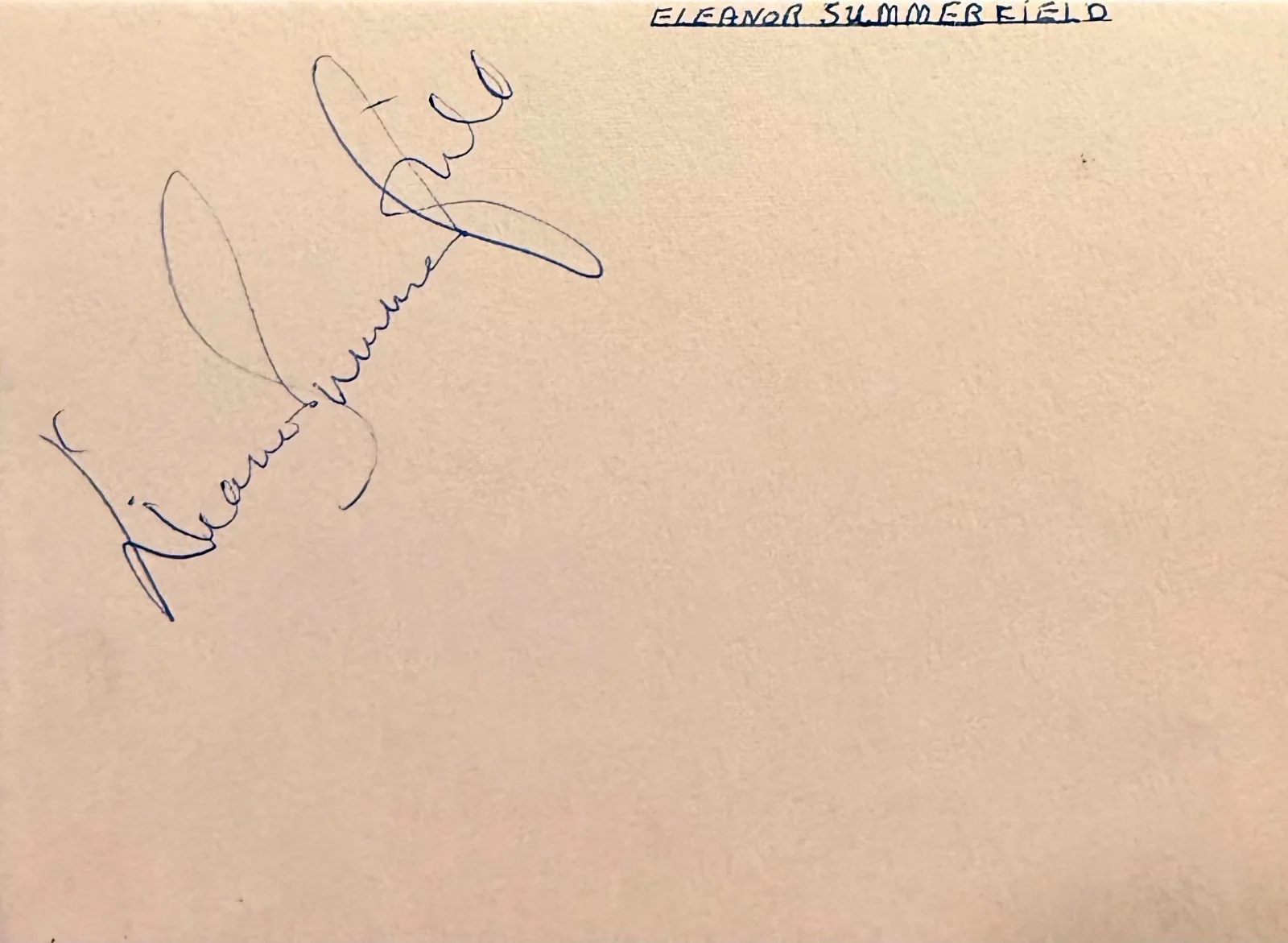 Eleanor Summerfield — ELEANOR SUMMERFIELD Assinado Autografado 4"x 5" PÁGINA DO ÁLBUM Nomeação Final MANDY, изображение 3