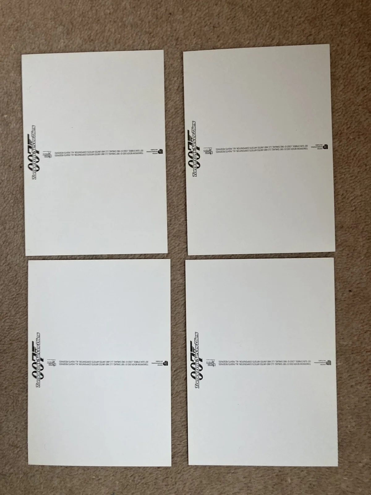 9 x JAMES BOND : TOMORROW NEVER DIES. 007 MOVIE POSTCARDS. 1997. BROSNAN., изображение 2