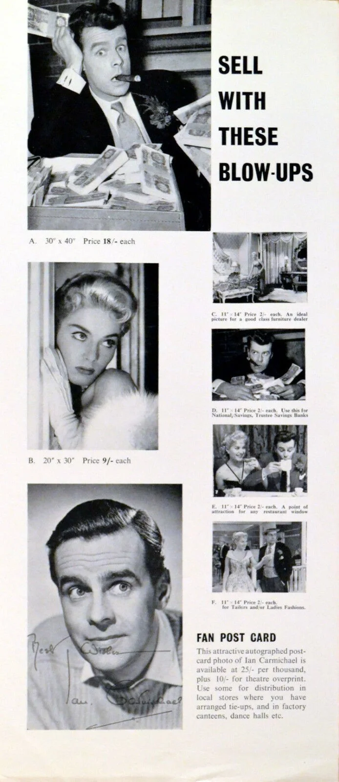 BIG MONEY 1956 Ian Carmichael, Belinda Lee, Kathleen Harrison UK PRESSBOOK, изображение 4