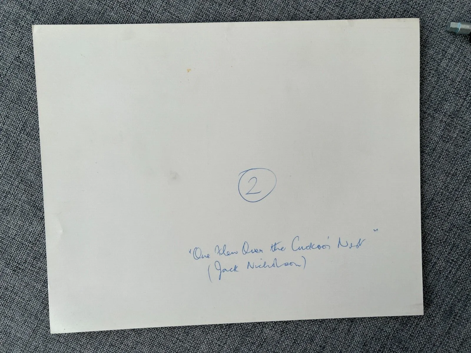 JACK NICHOLSON ONE FLEW OVER THE CUCKKOS NEST ORIGINAL PRESS PHOTO, изображение 2