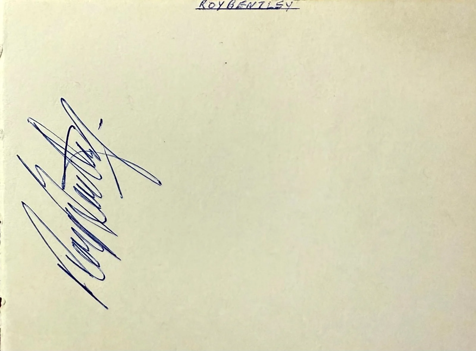 Dick Emery, Roy Bentley — DICK EMERY & ROY BENTLEY Dual Signed Autographed 4x5 ALBUM PAGE Comedian SOCCER, image 4