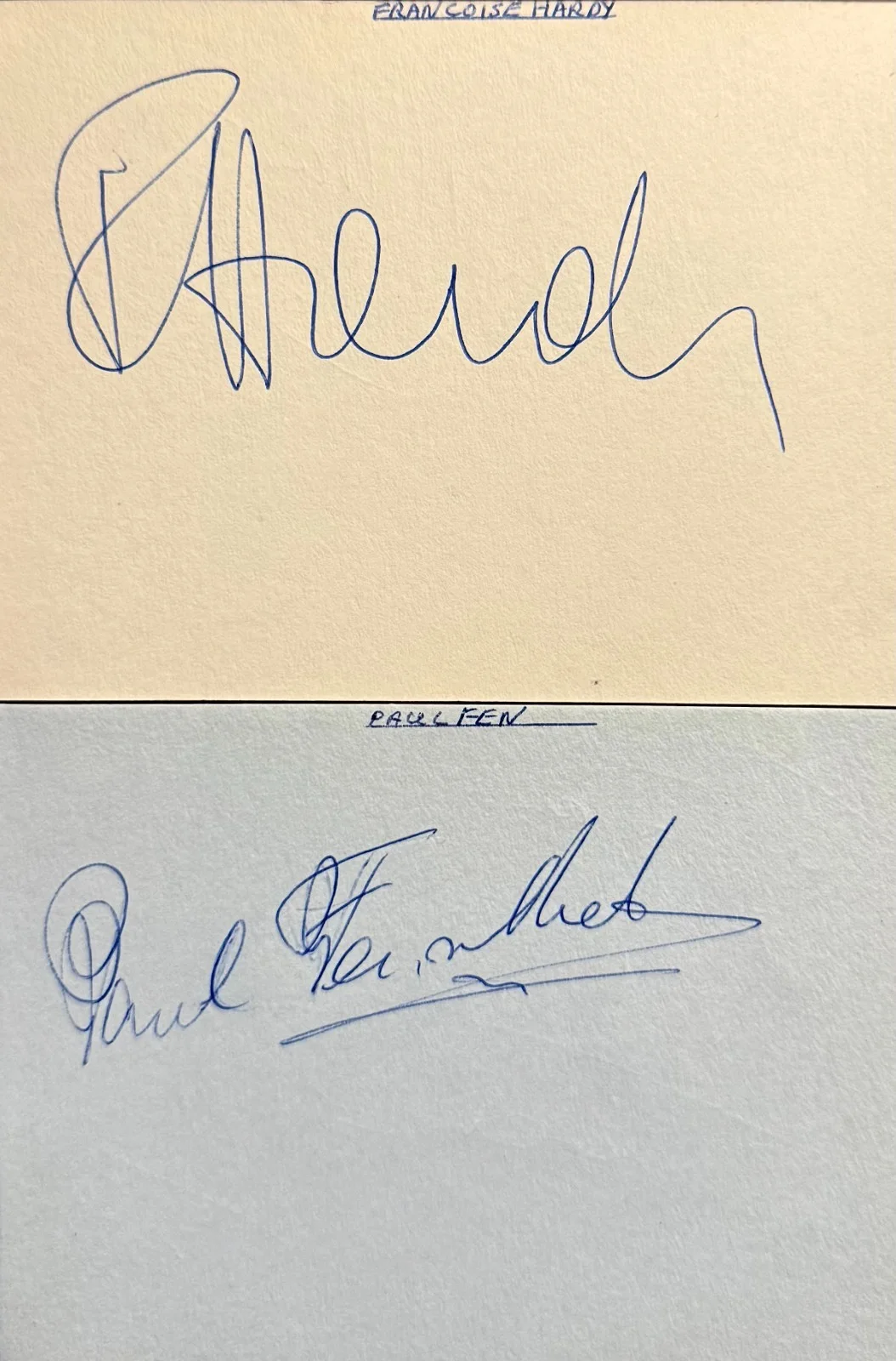 CHAD & JEREMY Signed Autographed 4x5 ALBUM PAGES "Yesterday's Gone" British Duo, image 2