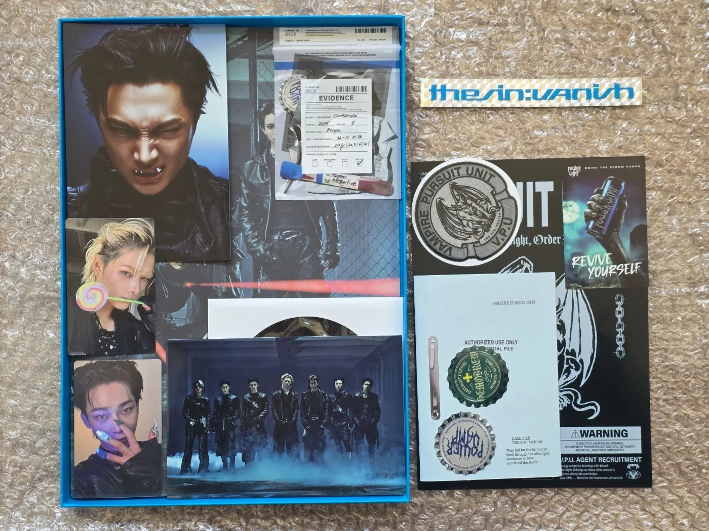 Enhypen En Hypen Promo Sticker THE SIN : VANISH Album Autographed Hand Signed, изображение 4