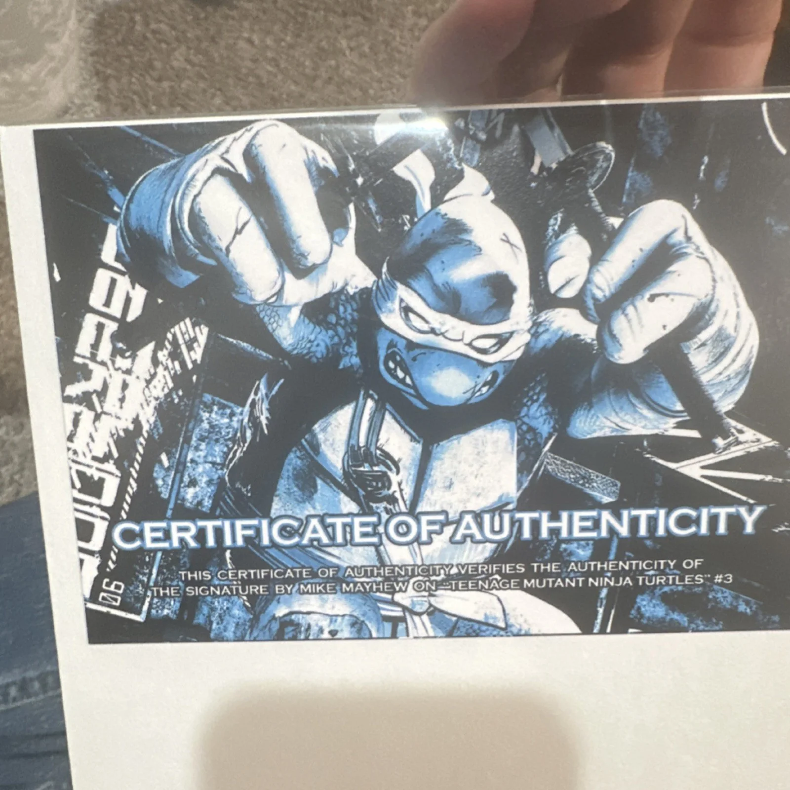 Mike Mayhew — Cover Signed by Mike Mayhew COA bTeenage Mutant Ninja Turtles #3 25 Anniversary, изображение 4