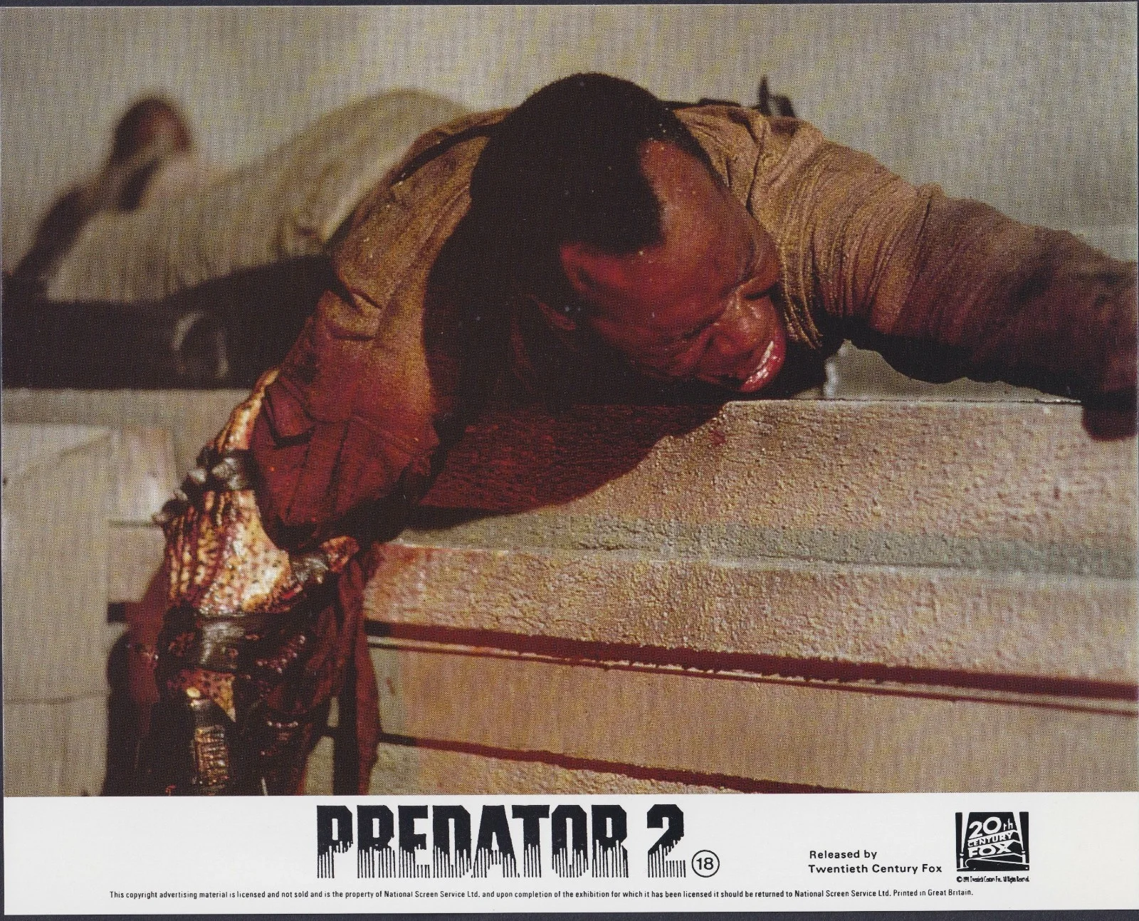 Predator 2 8x Original UK FOH Lobby Cards Bill Paxton Danny Glover 1990, image 4