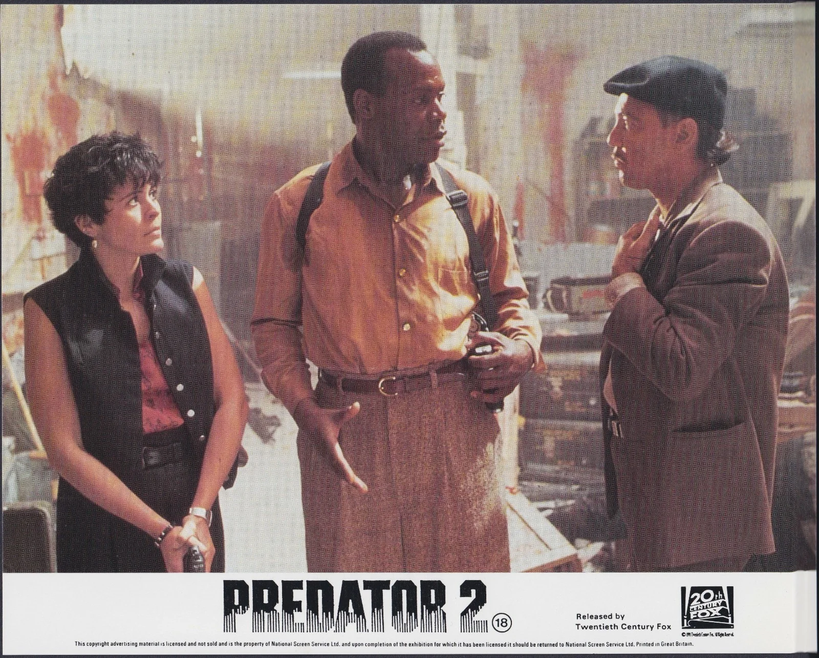 Predator 2 8x Original UK FOH Lobby Cards Bill Paxton Danny Glover 1990, image 5