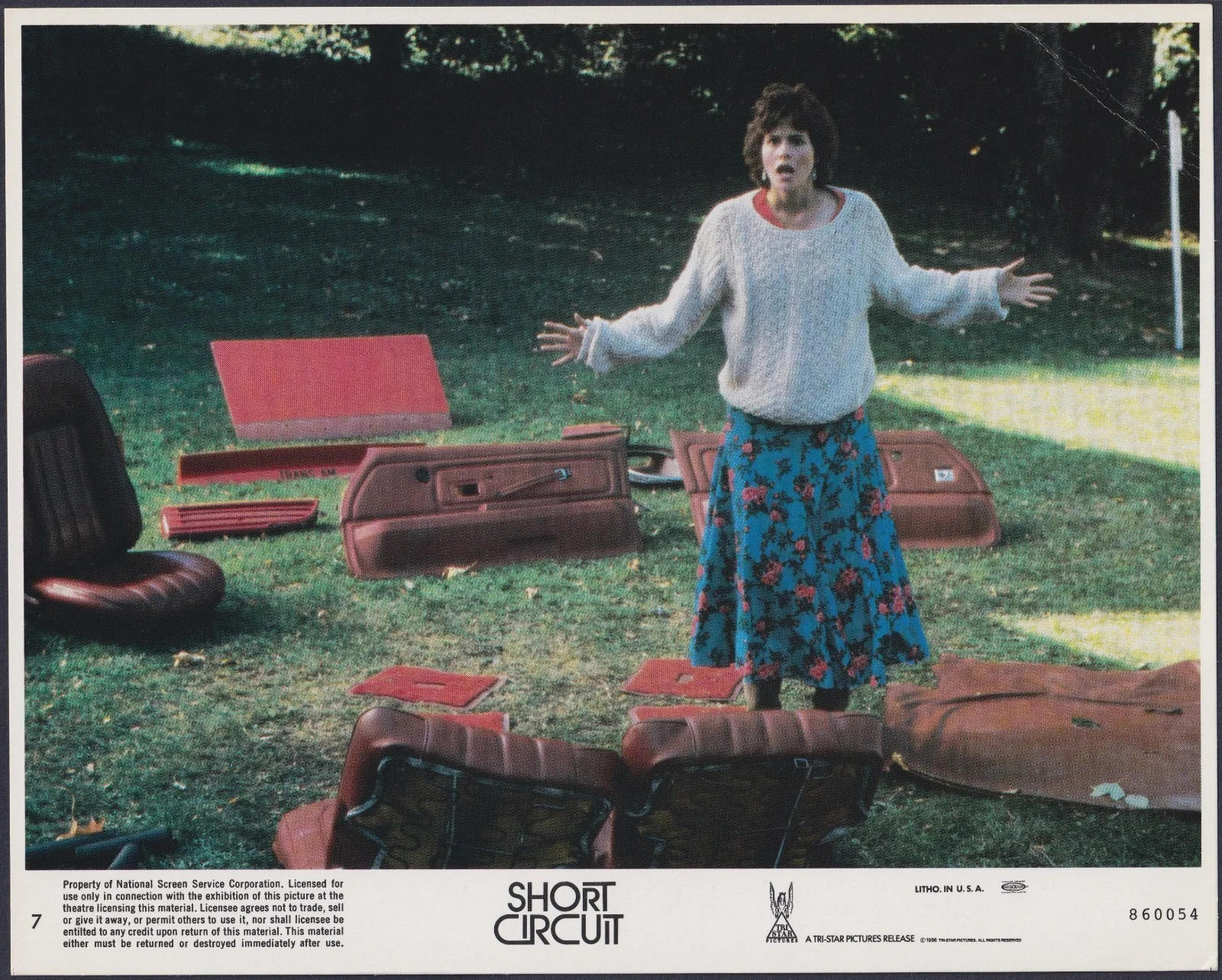 Short Circuit 8x Original UK FOH Lobby Cards Steve Guttenberg John Badham 1986, изображение 5