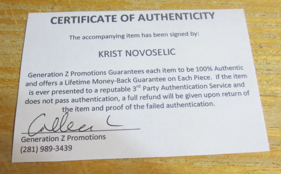 Krist Novoselic Musician Signed 5X7 Photo Card Co-Founder Nirvana "Nevermind", изображение 3