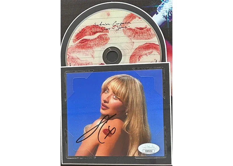 Sabrina Carpenter Signed 21x21 3D Light Up Framed CD JSA, image 2