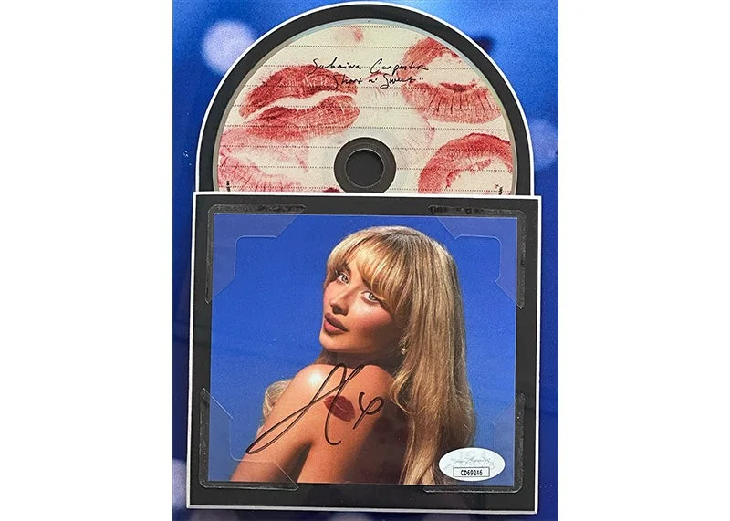 Sabrina Carpenter Signed 21x21 3D Light Up Framed CD JSA, image 2