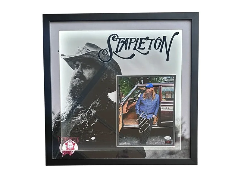 Chris Stapleton Signed 21x21 3D Light Up Framed Photo JSA, image 3