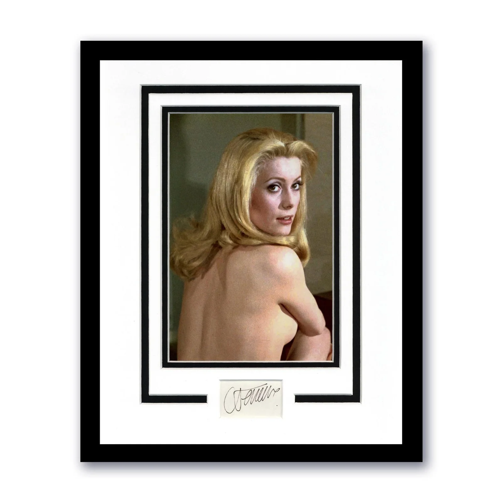 Catherine Deneuve — Catherine Deneuve "Belle de Jour" AUTOGRAPH Signed Framed 11x14 Display ACOA