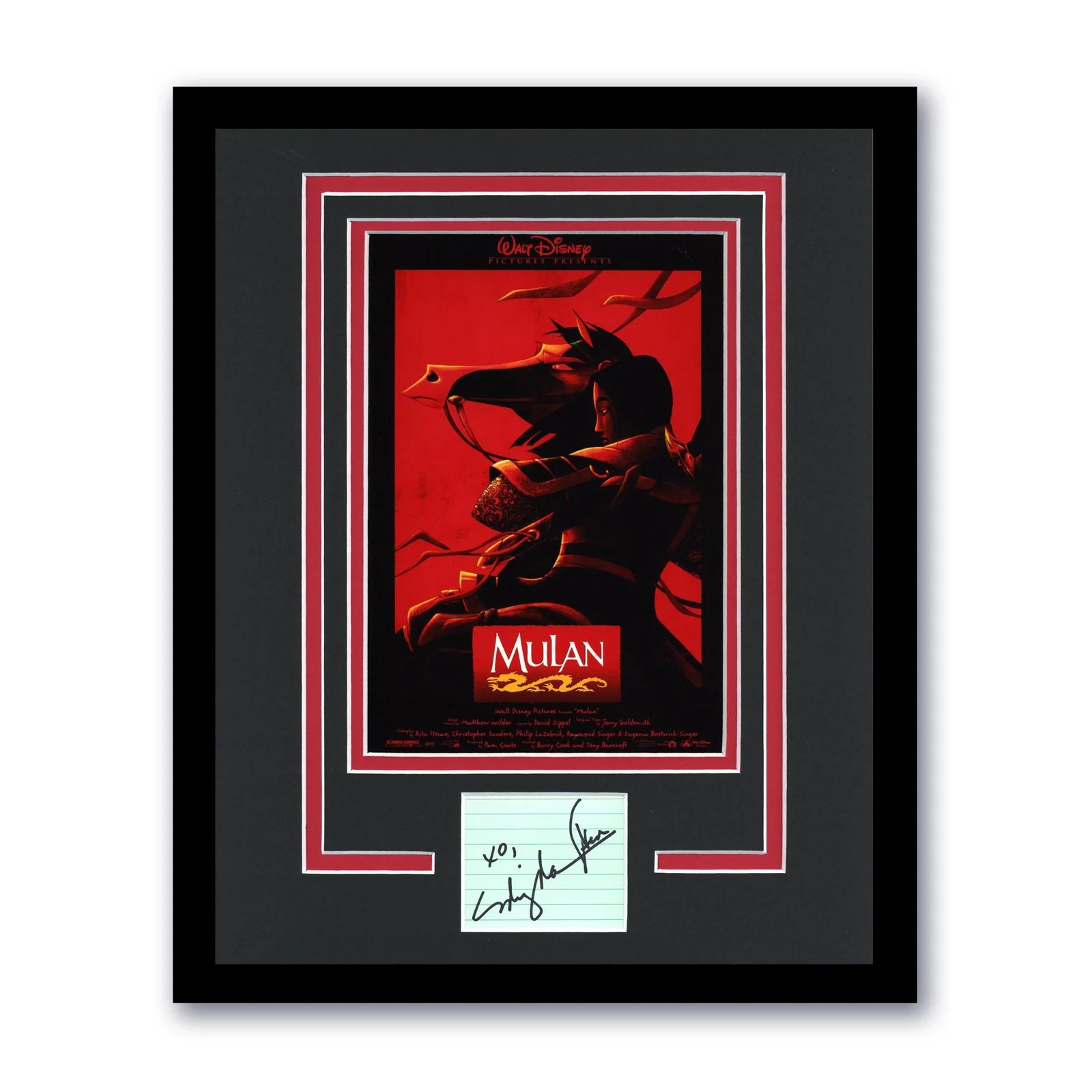 Ming-Na Wen — Ming-Na Wen "Mulan" AUTOGRAPH Signed Photo Custom Framed 11x14 Display ACOA
