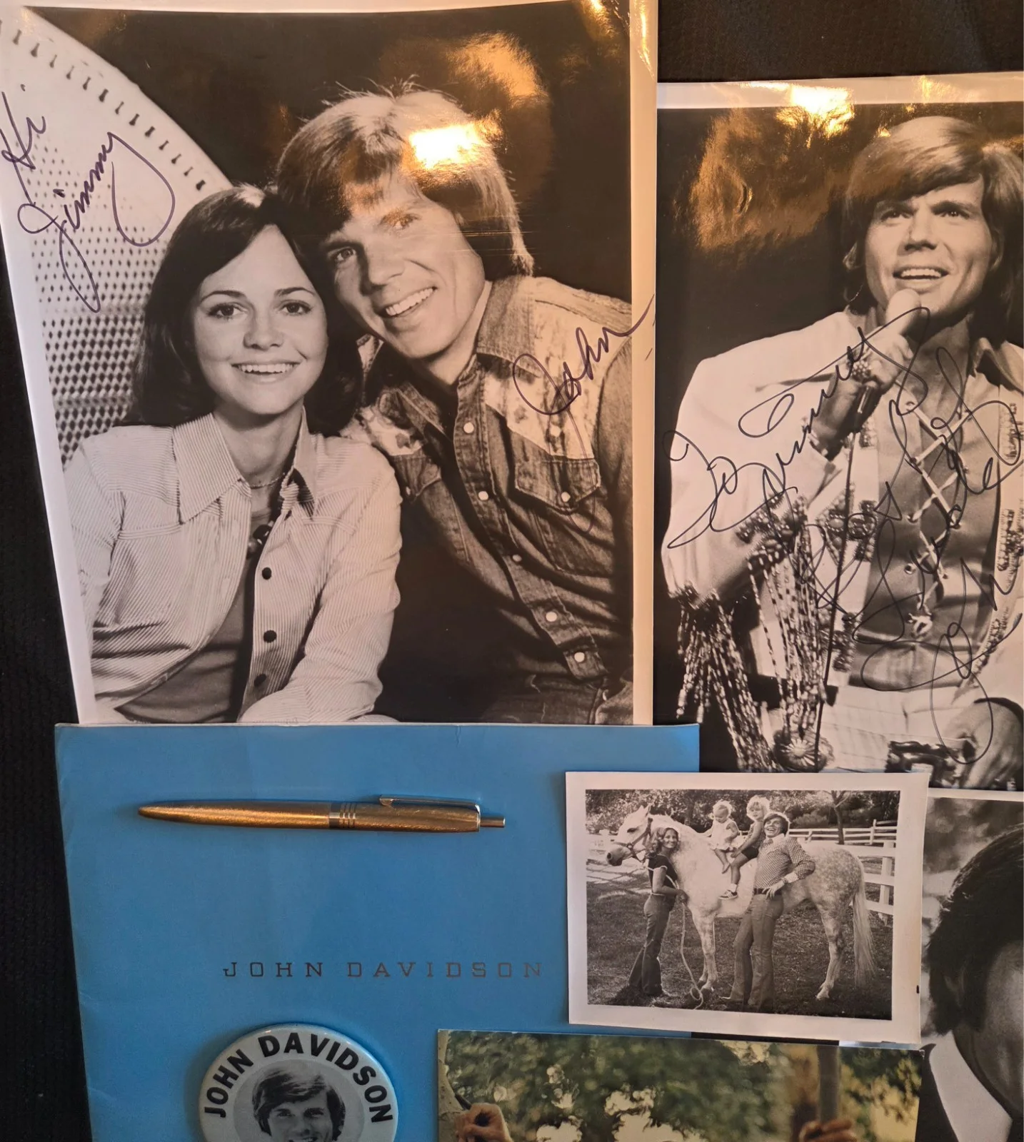 John Davidson — John Davidson Package! Multiple 8x10 Signed Photos Sally Field Sheet Music Pen, изображение 2