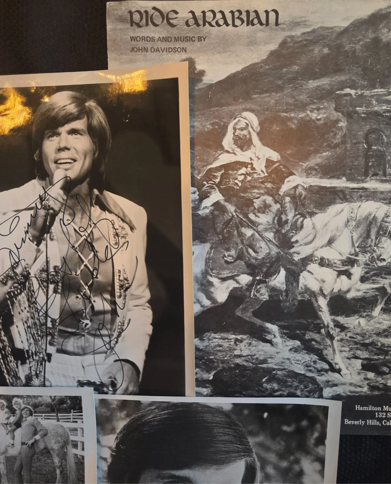 John Davidson — John Davidson Package! Multiple 8x10 Signed Photos Sally Field Sheet Music Pen, изображение 3